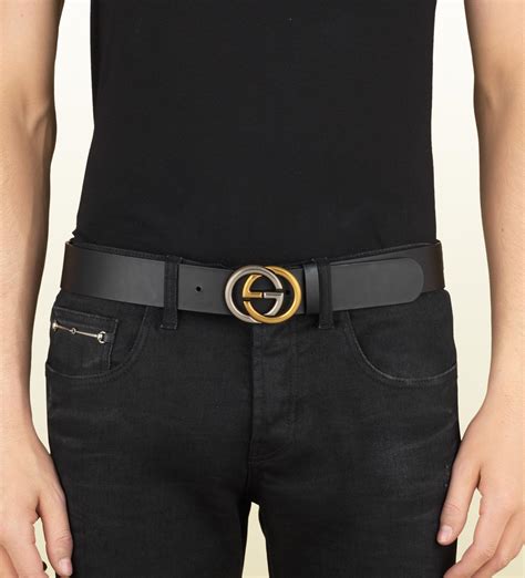 gucci black women's belt|Gucci interlocking belt women's.